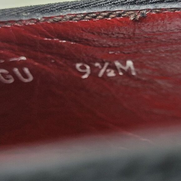 Vintage Bally  Plaza Mens Size 9.5 Smoking Dress Black Canvas Slipper Shoes - Picture 7 of 10